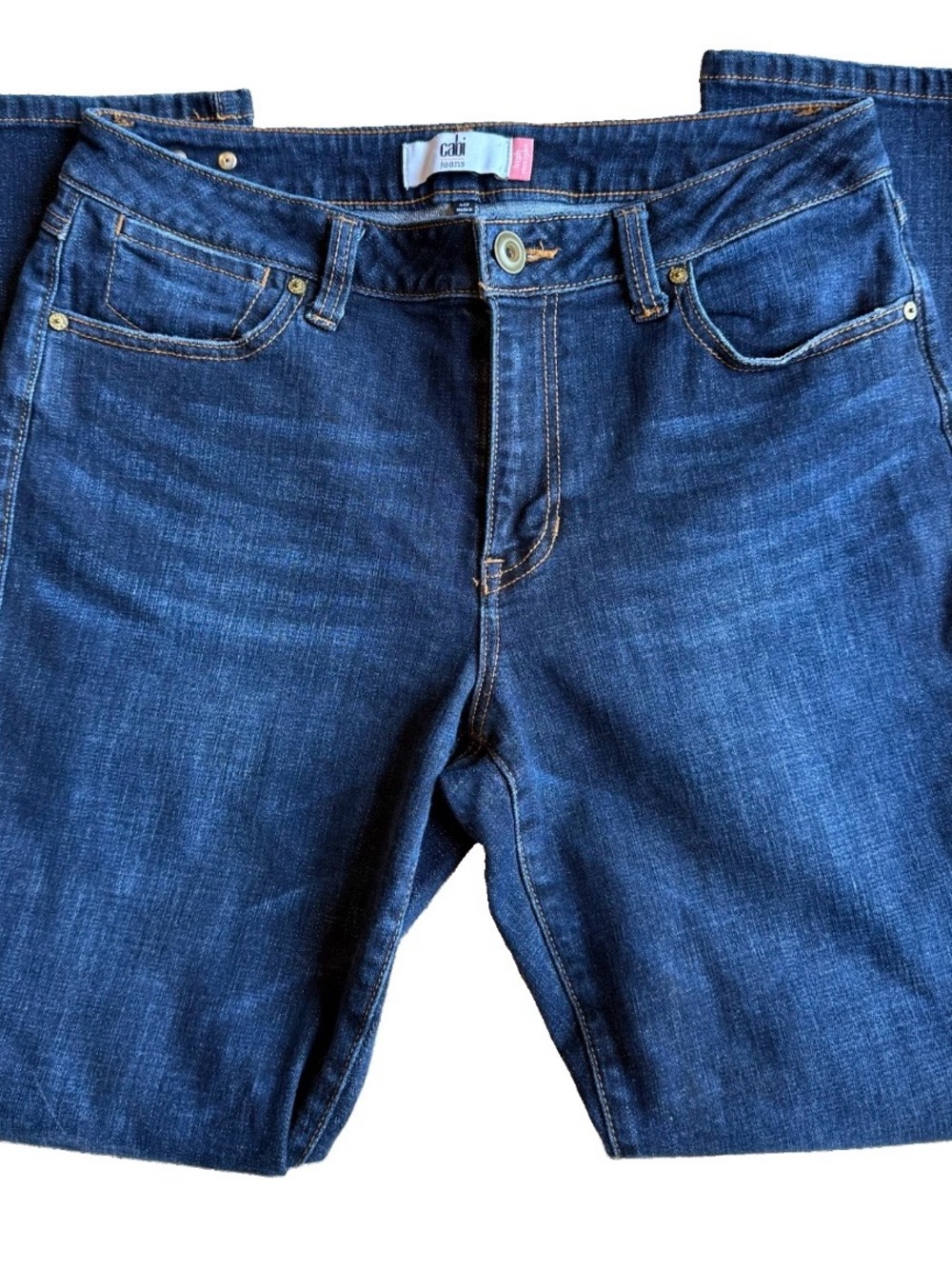 CAbi Women's Indigo Straight-Leg Jeans Size 10
